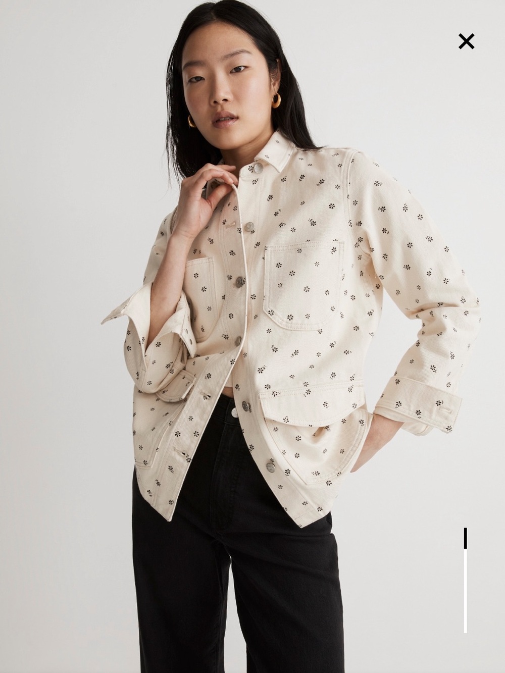 Madewell Denim Daisy Chore Coat